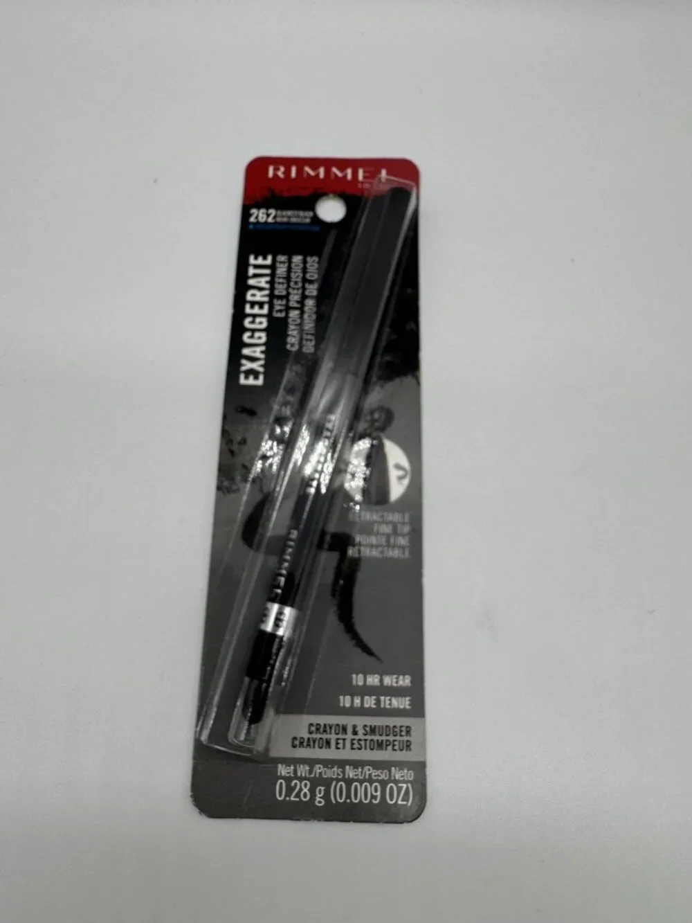 Rimmel Exaggerate Waterproof Eye Definer 262 Blackest Black Sealed New